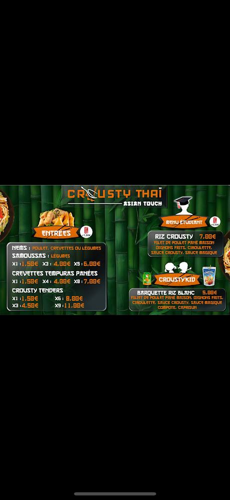 Crousty Thaï - Menu Image 4